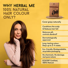 Load image into Gallery viewer, Dark Brown - Natural Hair Color - Ecocert Certified - 150g