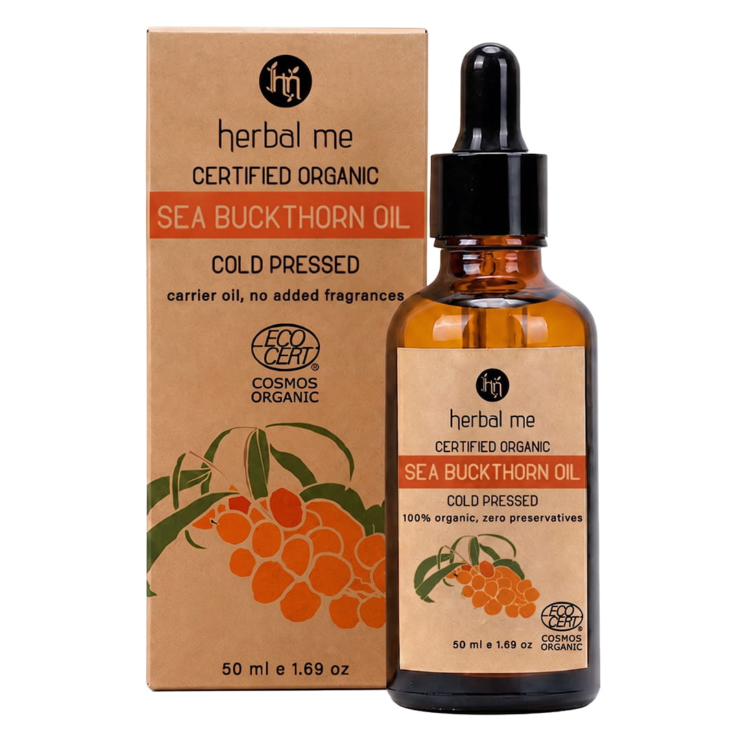 Sea Buckthorn Oil - 100%  Organic - Ecocert Certified - 50 ml