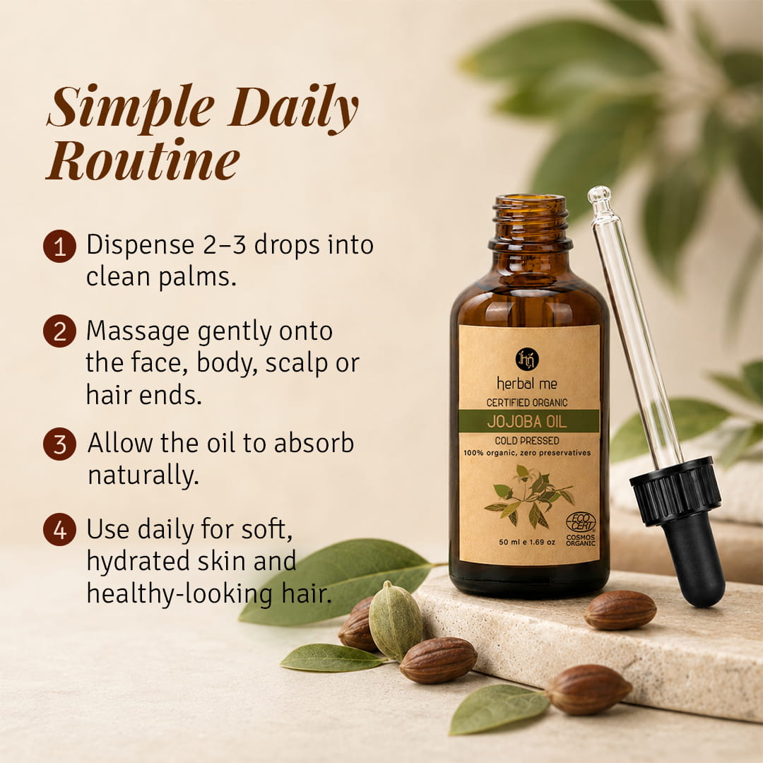 Jojoba Oil - 100% Organic - Ecocert Certified 50 ml