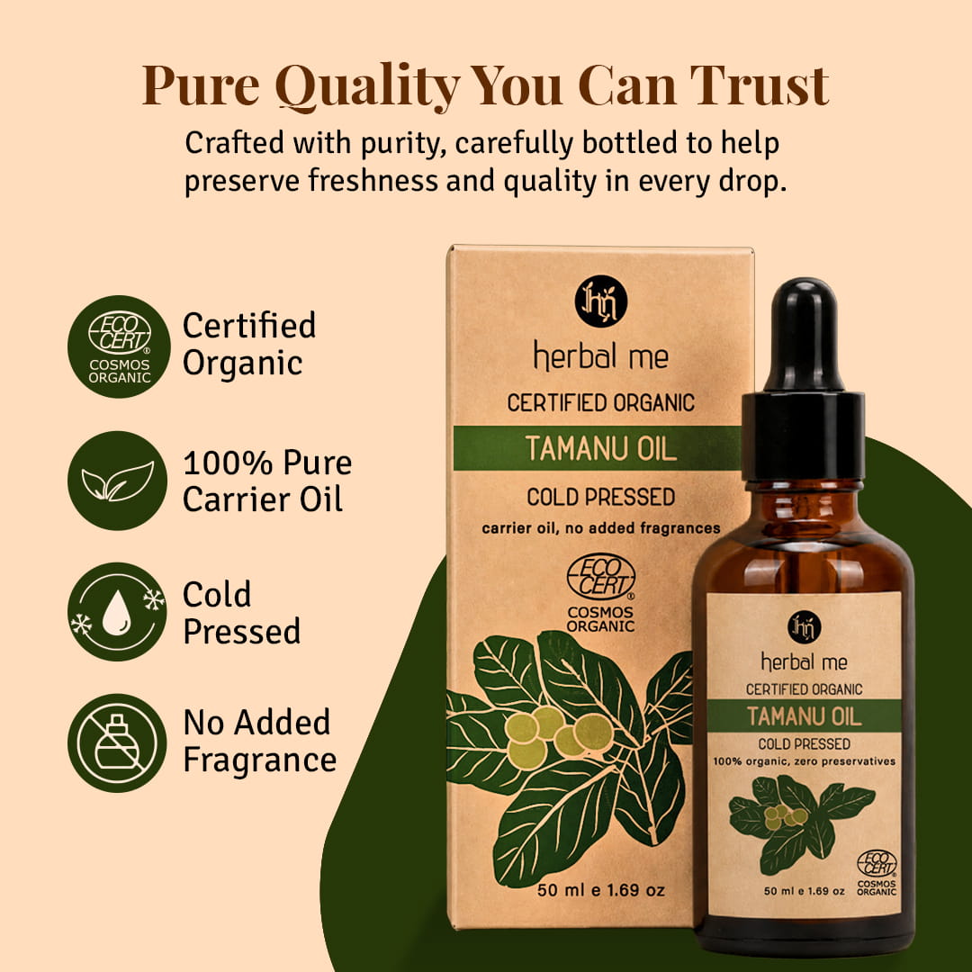 Tamanu Oil - 100% Organic - Ecocert Certified 50 ml