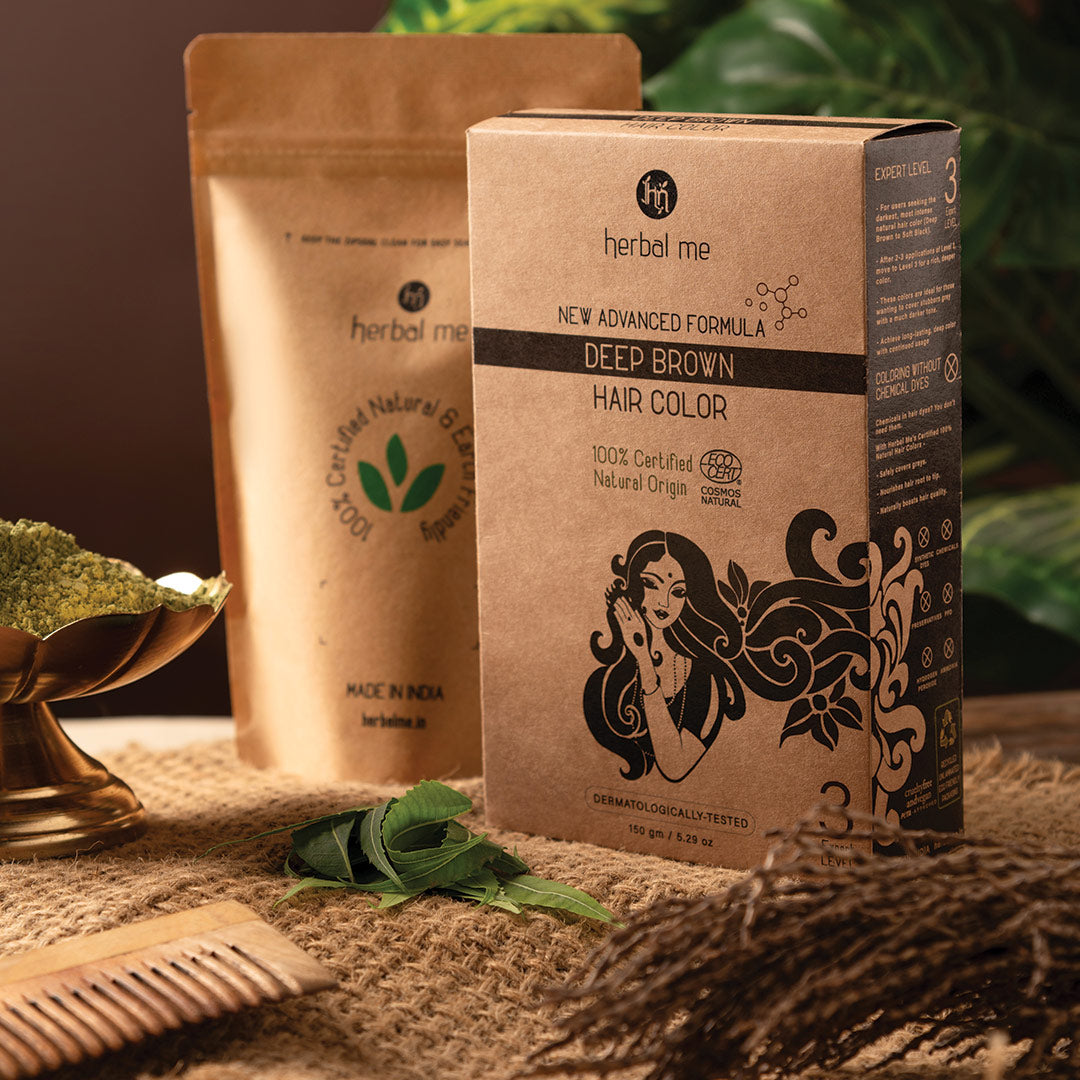 Dark Brown - 100% Natural Hair Color - Ecocert Certified