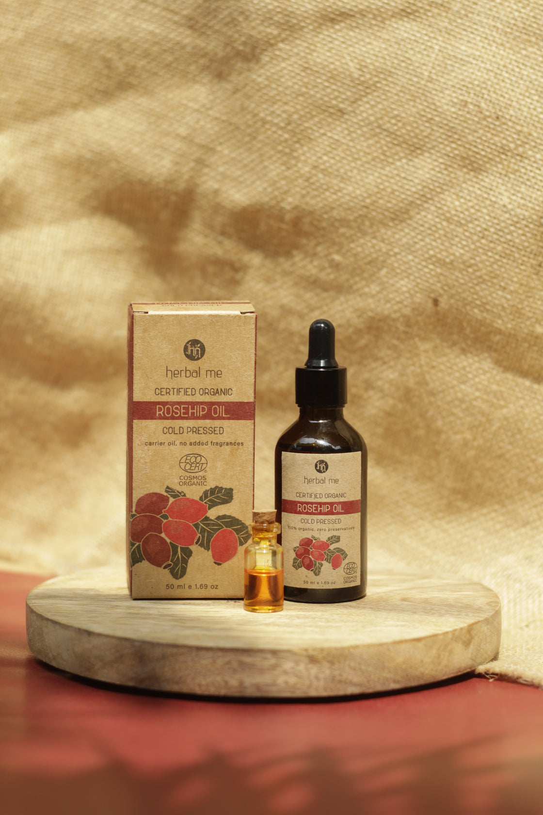Rosehip Oil - 100% Organic - Ecocert Certified - 50 ml