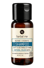 Load image into Gallery viewer, FREE Repair &amp; Hydrate Shampoo - Travel Pack | Ecocert Certified - 30ml
