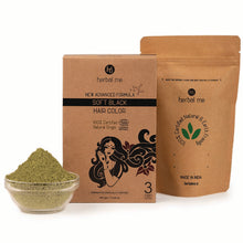 Load image into Gallery viewer, Soft Black - Natural Hair Color - Ecocert Certified - 150g
