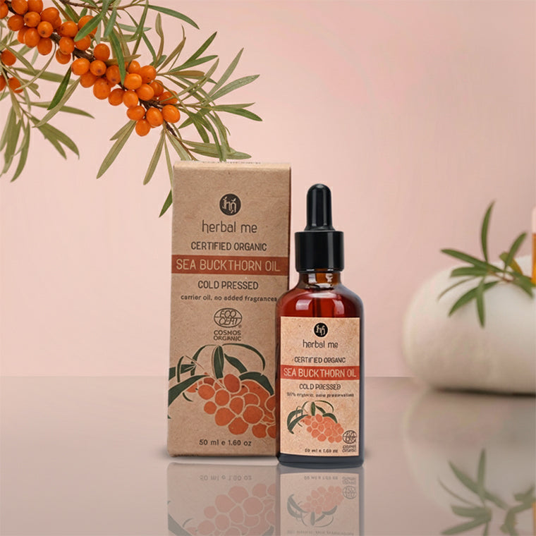 Sea Buckthorn Oil - 100% Organic - Ecocert Certified - 50 ml Sample