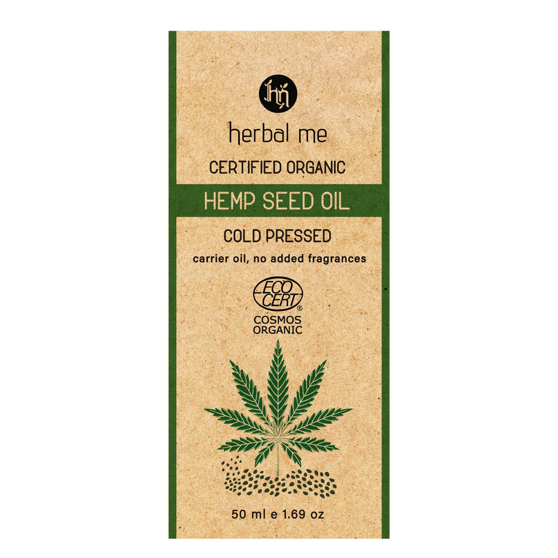 100% Hemp Seed Organic Hair Oil