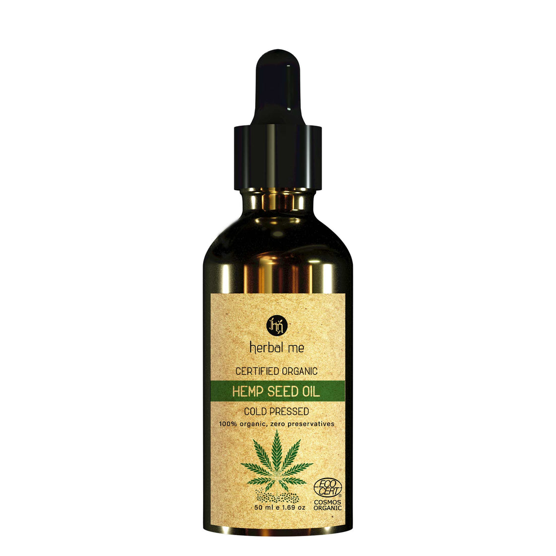 100% Hemp Seed Organic Hair Oil
