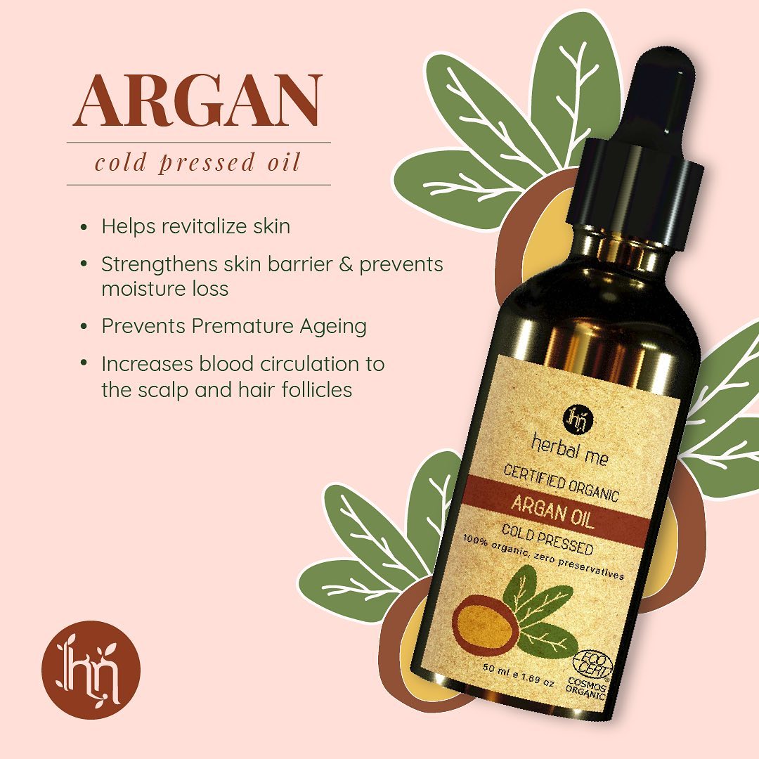 100% Argan Organic Hair Oil
