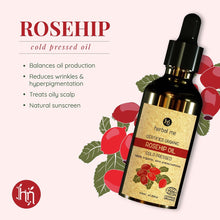 Load image into Gallery viewer, Rosehip Oil - 100% Organic - 50 ml
